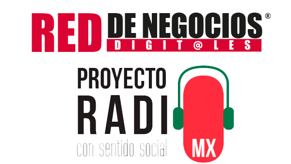 Logotipo de Proyecto Radio MX, con sentido social, de Red de Negocios Digitales