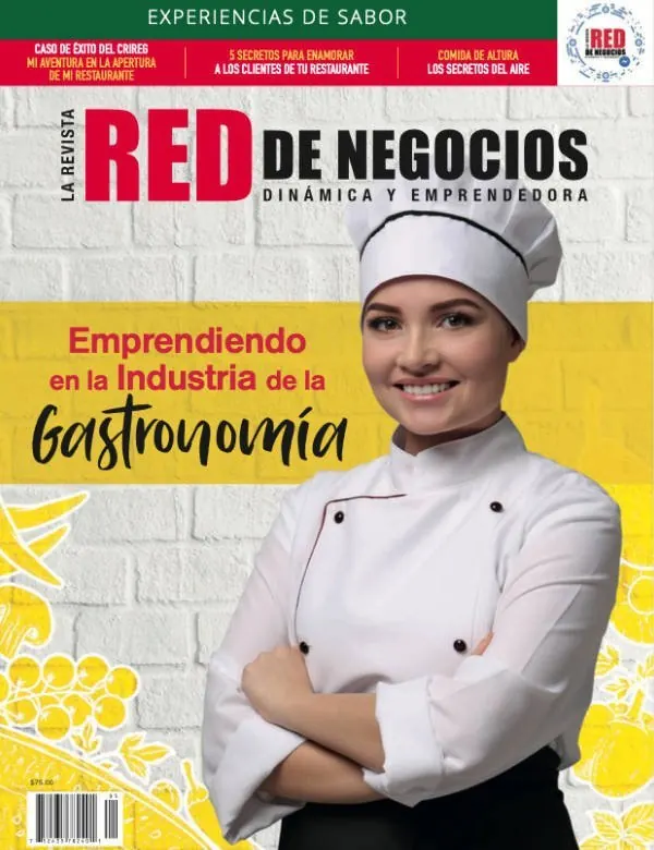 Portada de la edición 5 de la Revista Red de Negocios: Emprendiendo en la industria de la gastronomía
