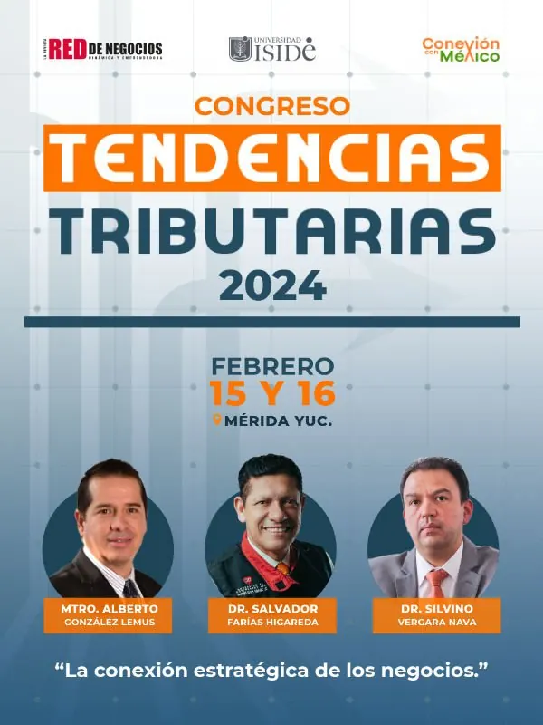 Cartel del congreso Tendencias Tributarias 2024